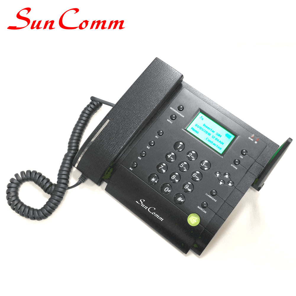 SunComm SC-9039-3GP 3G 3G WCDMA Wireless Phone (FWP) 3G Desk Phone with 1 SIM, Mono LCD